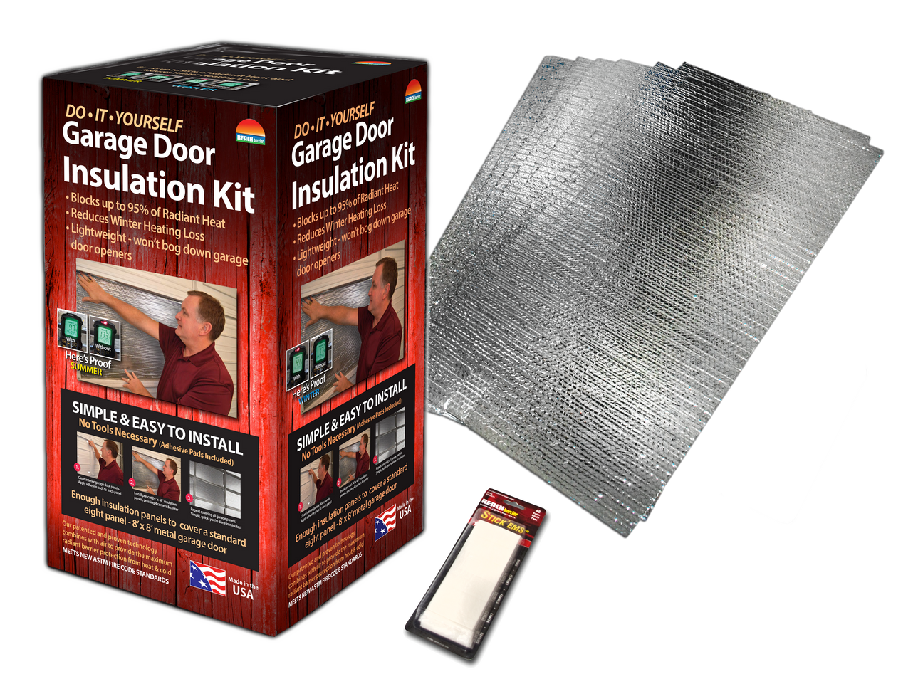 3009 Reflective Air² Garage Door Insulation Kit – Reach Barrier