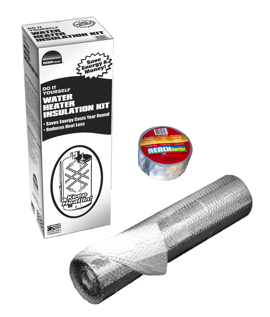 3016 Single Reflective Air Water Heater Insulation Kit