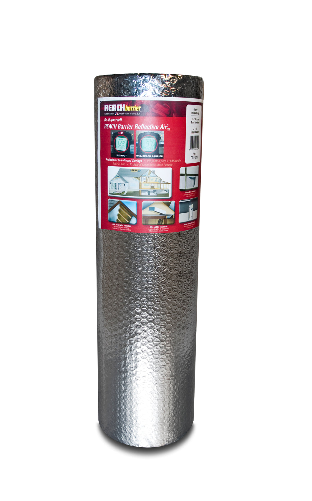 Reach Barrier Reflective Air² Roll 2'x25' (Double Reflective/Double Bubble)